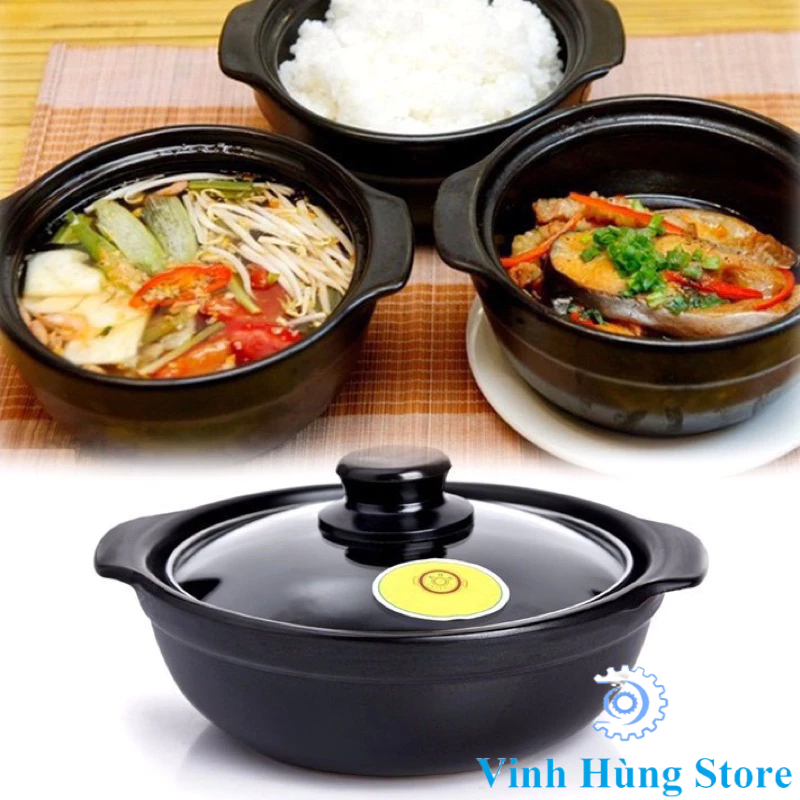Nồi đất mì cay hấp dẫn, Nồi đất kho cá thơm ngon cao cấp các size