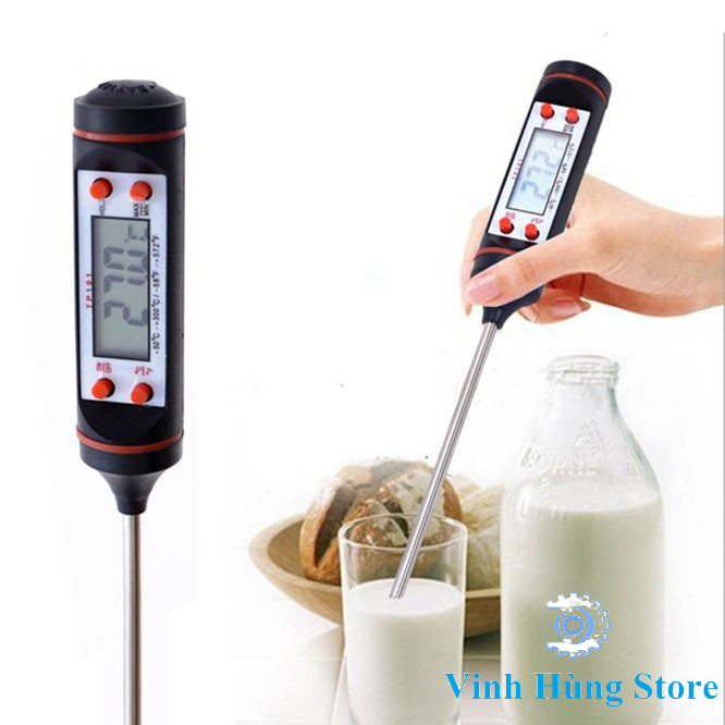 Nhiệt Kế Điện Tử Độ Chính Xác Cao Nhiệt Kế Đo Nước Pha Sữa Đầu Inox 304 Cao Cấp Nhiệt Kế Đo Thực Phẩm Shop Catiho