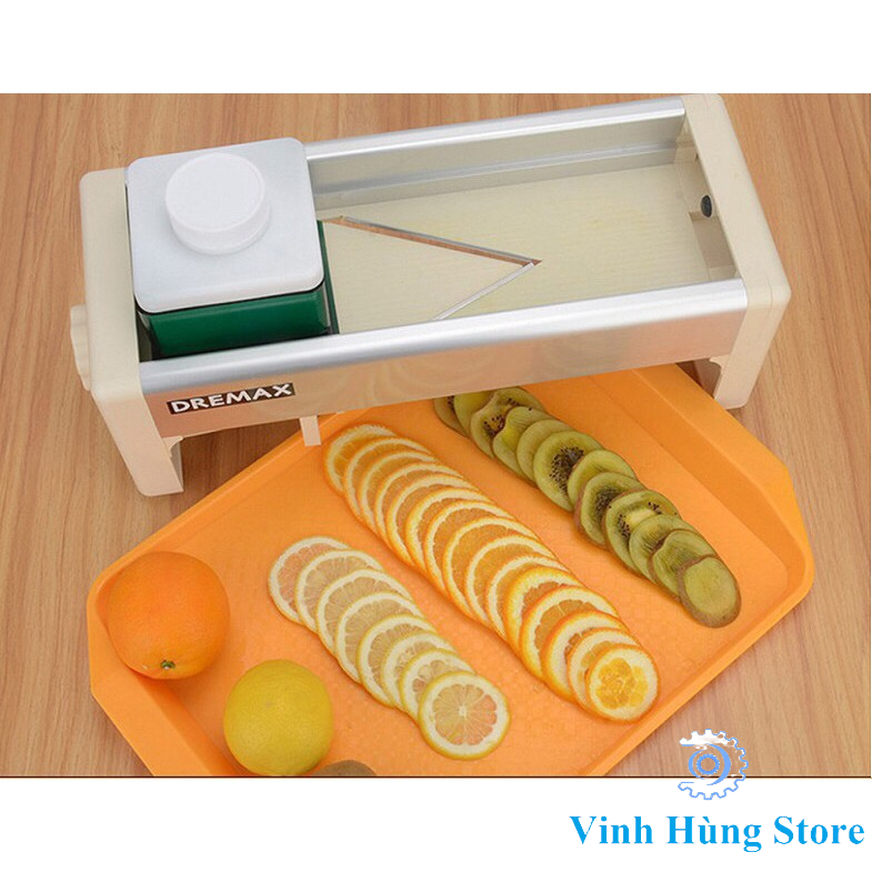 Máy cắt lát trái cây, máy thái lát hoa quả đa năng thái mỏng chỉnh độ dày 0 - 12 mm