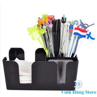 KHAY NHỰA ĐỂ ỐNG HÚT - GIẤY ĂN