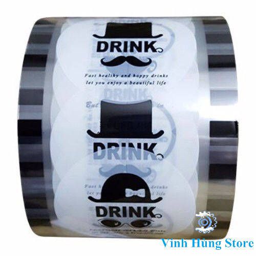 Cuộn Màng Dập nắp cốc trà sữa - Chữ Drink