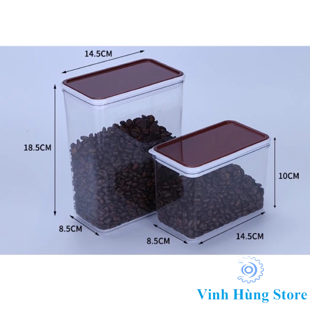 Hộp Nhựa Đựng Bột, Hạt, Cà Phê cao cấp