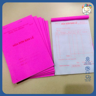 SET 3 Quyển Hóa Đơn Bán Lẻ 1 Liên Đẹp (~50 Tờ)