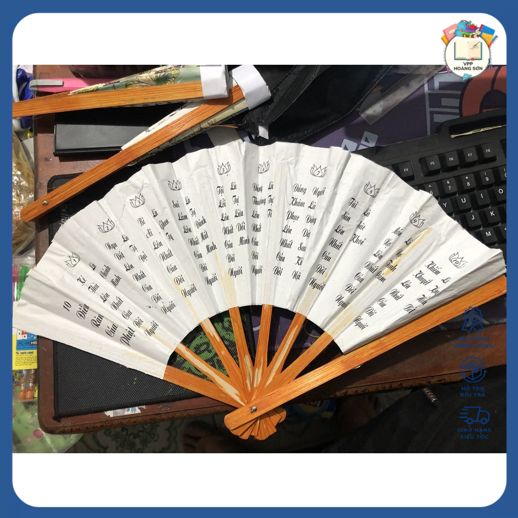 Set 10 Quạt Giấy Cầm Tay