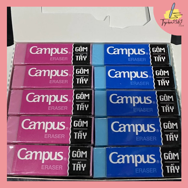 SET 3 Viên Tẩy Gôm Campus Màu Sắc Đẹp
