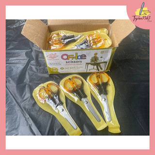 SET 3 Kéo Thủ Công Cán Vàng Nhựa Cắt Giấy Đẹp
