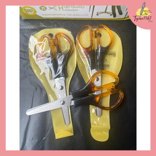 SET 3 Kéo Thủ Công Cán Vàng Nhựa Cắt Giấy Đẹp