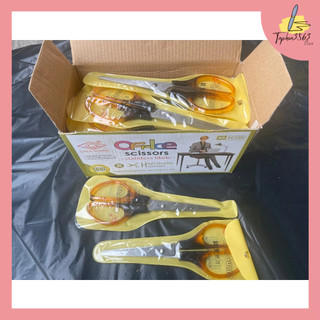 SET 3 Kéo Thủ Công Cán Vàng Nhựa Cắt Giấy Đẹp