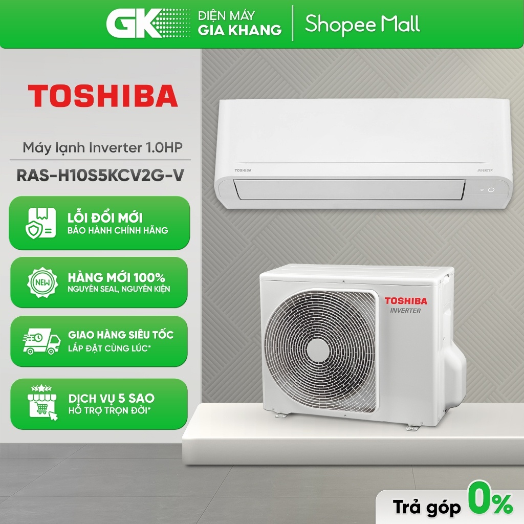 RAS-H10S5KCV2G-V - Máy Lạnh TOSHIBA Inverter 1.0HP [Toàn Quốc]