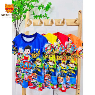 CO9_Bộ quần áo bé trai in hình biệt đội chó cứu hộ size 12kg -27kg