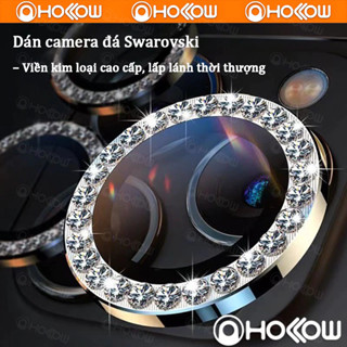Kính cường lực bảo vệ camera đính kim cương dành cho iPhone 11 12 13 14 15 16 17 Pro Max Plus 11 12 13 Mini 17 air
