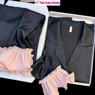 [M-XL] Bộ Lụa mặc nhà Pyjama nữ dài tay vải lụa mềm mại thoáng mát cao cấp T286 - Thời Trang Dương