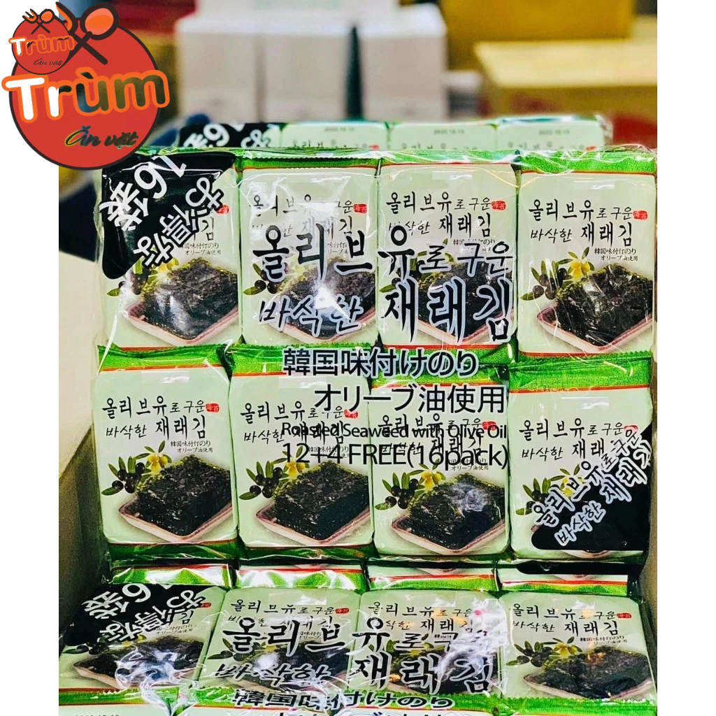 Rong Biển Ăn Liền Hàn Quốc Lốc 16 Gói
