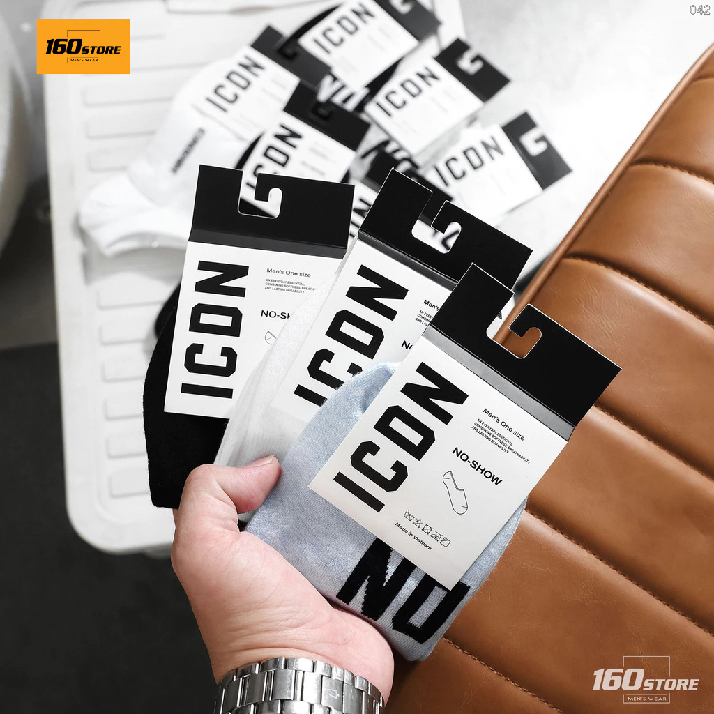 Vớ No-Show Nam ICON DENIM Bold Logo ICON DENIM VOID0042