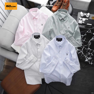  Áo sơ mi nam tay dài ICON DENIM Oxford kẻ sọc thanh lịch - SMID0145 