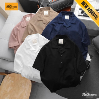  Áo sơ mi cuban nam ICON DENIM Natural Voyager linen mát mẻ thiết kế cổ K tối giản form relaxed thoải mái SMID0288 