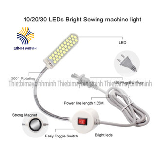 Đèn cần dạng Led dùng cho máy may 10 bóng, 20 bóng, 30 bóng tiết kiệm điện