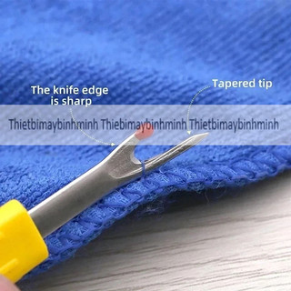 Rạch khuyết gỡ chỉ NẮP NHỰA TRONG, cây tháo chỉ tiện dụng ngành may