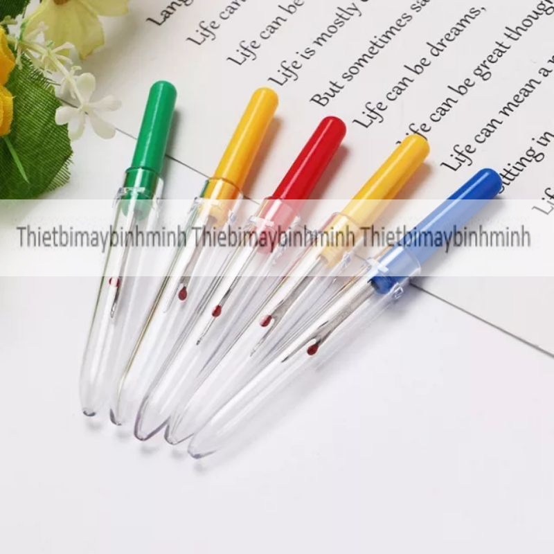 Rạch khuyết gỡ chỉ NẮP NHỰA TRONG, cây tháo chỉ tiện dụng ngành may