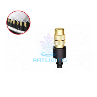 COMBO 20 BÉC PHUN SƯƠNG ĐỒNG 1 cửa kết nối dây 6/8, béc tưới, vòi phun sương tưới lan, cây cảnh, làm mát
