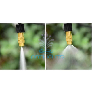 COMBO 20 BÉC PHUN SƯƠNG ĐỒNG 1 cửa kết nối dây 6/8, béc tưới, vòi phun sương tưới lan, cây cảnh, làm mát