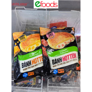  Bánh Hotteok nhân phô mai ngô nhân xúc xích Pulmuone 360g bánh nếp phô mai bánh xếp phô mai 