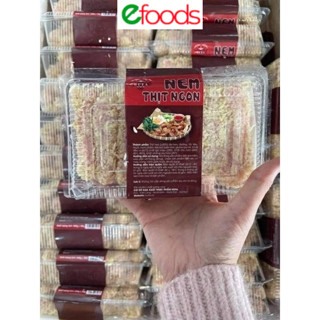 Nem chua rán hà nội, hộp 450g 20c, nem chua huta  chiên xù, giòn, ăn là nghiền