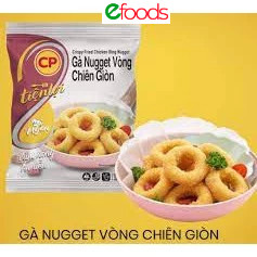 Gà Nugget Vòng 300g CP, gà vòng chiên CP, gà chiên giòn, Gà rán CP, đồ ăn vặt