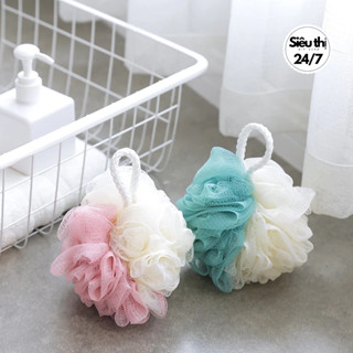 Bông Tắm Tạo Bọt Tròn Vải Lưới Hàn Quốc Mềm Mại Cao Cấp, Chà Lưng Tẩy Tế Bào Chết Tiện Dụng 2458