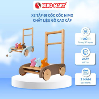  Xe tập đi gà cốc cốc cho bé chất liệu gỗ cao cấp phủ sơn chống mốc mọt- Nimo 