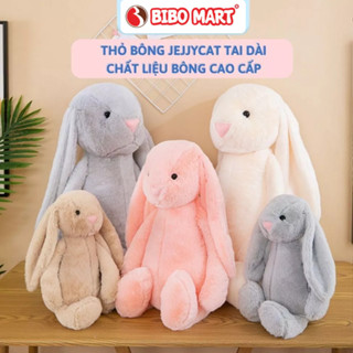 Thỏ bông Jellycat tai dài, thú nhồi bông thỏ hoạt hình chất liệu an toàn cho bé ôm ngủ- Nimo