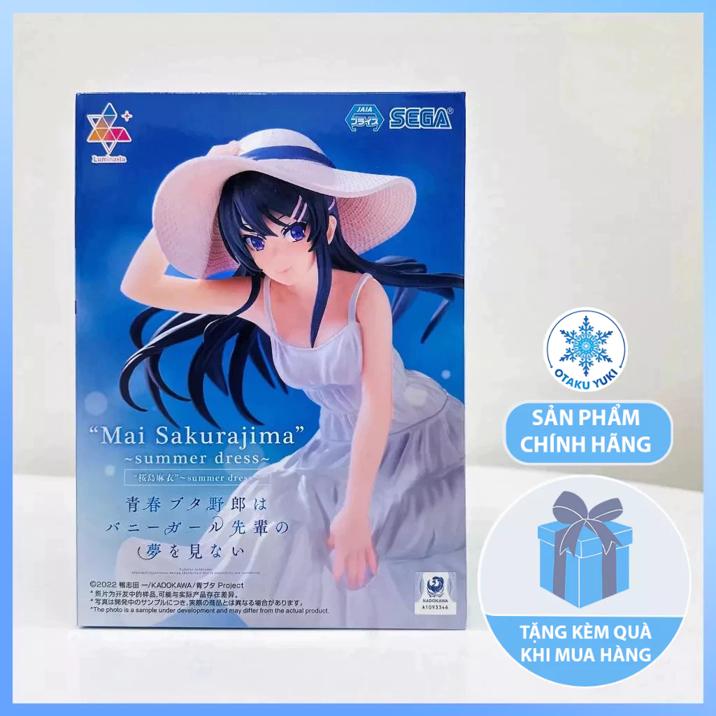 Mô Hình Sakurajima Mai - Summer Dress - Bunny Girl Senpai Luminasta Figure Chính Hãng (SEGA)
