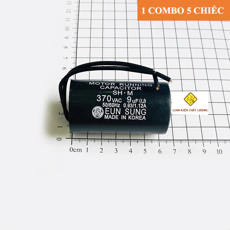Tụ máy bơm nước 9uF 370 (5 chiếc)
