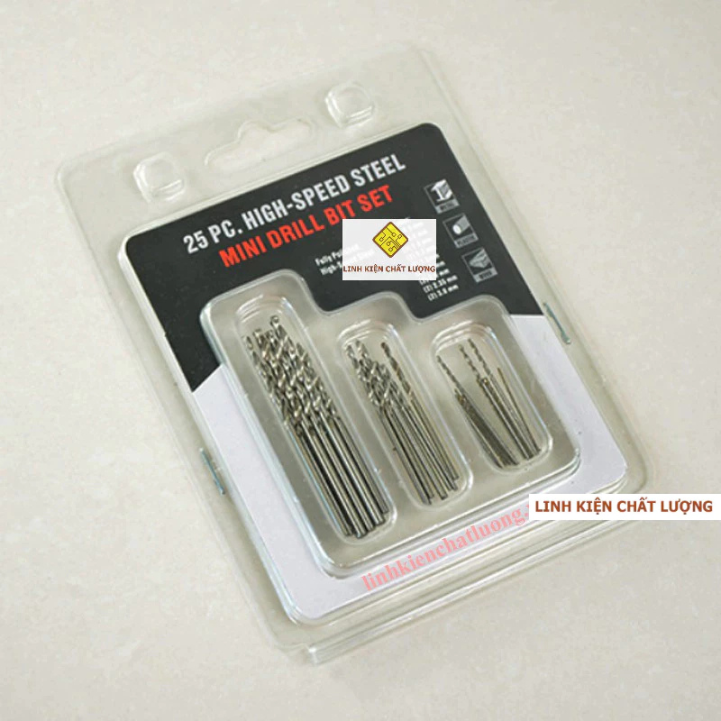 Mũi khoan mạch 25 chiếc từ 0.5-3mm