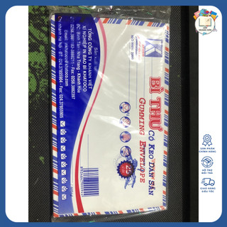 Combo 3 Túi Phong Bì Có Keo Dán Sẵn (Túi 25 Cái)