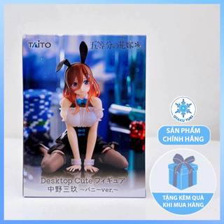 Mô Hình Nakano Miku Bunny Ver. - Gotoubun no Hanayome - Desktop Cute Figure chính hãng (Taito)