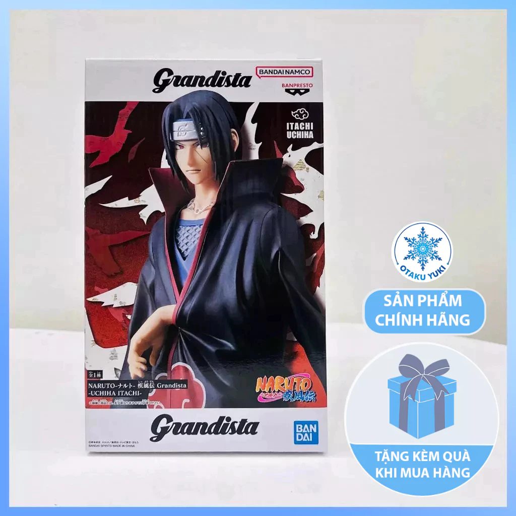 Mô Hình Uchiha Itachi - Naruto Shippuden Grandista Figure Chính Hãng (BANDAI)