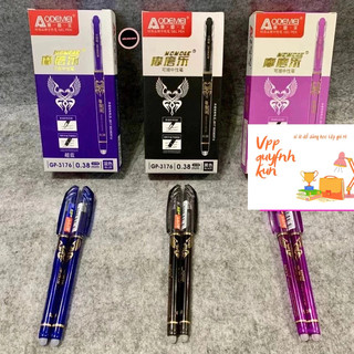 Hộp 12c bút nước tẩy được 3176 gel tẩy xoá được mực đầy đậm