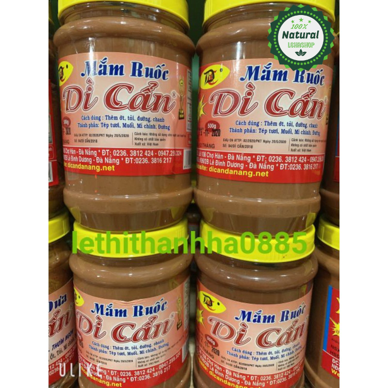 [Giá tốt] 1 hũ mắm ruốc Dì Cẩn 500gr
