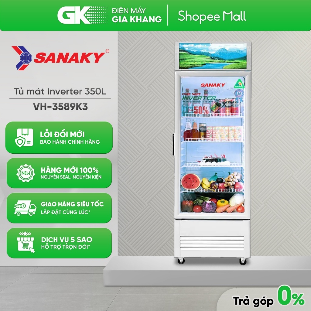 Tủ Mát Sanaky Inverter 350 Lít VH-3589K3 [Toàn Quốc]