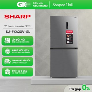 SJ-FX420V-SL - Tủ Lạnh Sharp Inverter 362 Lít SJ-FX420V-SL [Freeship HCM]