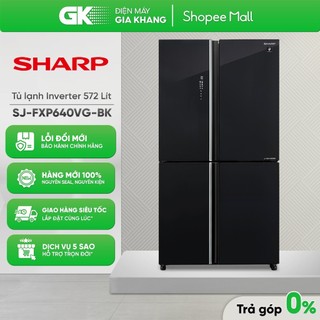 Sj-fxp600vg-bk | sj-fxp640vg-bk - tủ lạnh sharp 4 cửa inveter