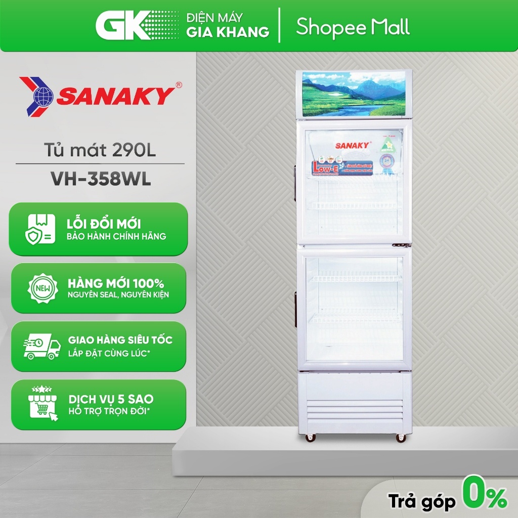 TỦ MÁT SANAKY VH-358WL 290 LÍT [Freeship HCM]