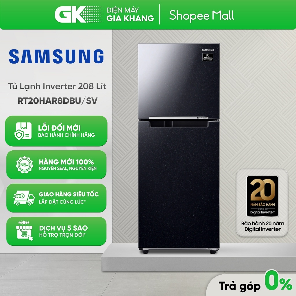 RT20HAR8DBU/SV - Tủ Lạnh Samsung Inverter 208 Lít RT20HAR8DBU [Toàn Quốc] {GIẢM 10%}