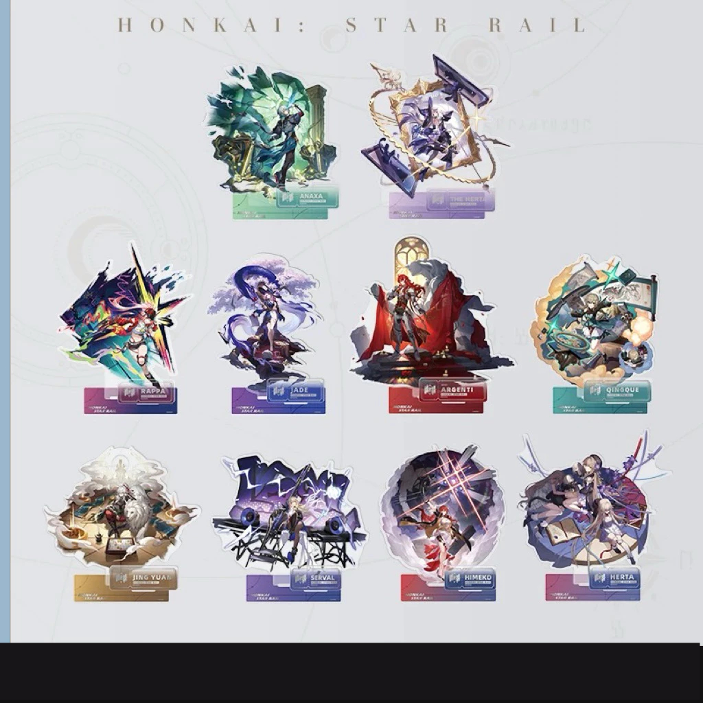 [Honkai: Star Rail] Giá Đỡ Standee Trưng Bày Nhân Vật HSR Vận Mệnh Tri Thức