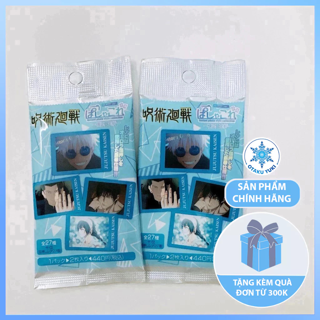 Gói Thẻ Nhân Phẩm Pack Card Pola Jujutsu Kaisen Pasha Colle Clear Ver.