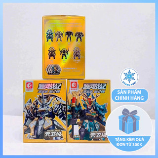  Mô Hình Blind Box Lắp Ráp CANGDAO x SEMBO BLOCK Origin Spirit Chronicle Hero Metallic Ver.2 