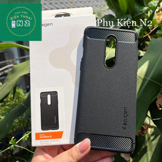 Ốp Lưng Oneplus 8 Spi.gen Rugged Armor Lưng Nhám Chống Bám Vân Tay