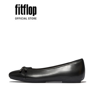  Giày Ballerina Nữ DELICATO GLITZ-BOW LEATHER BALLET FLATS E3E-001