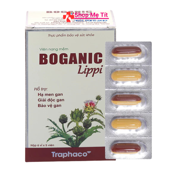 Boganic Lippi Traphaco - Giải độc gan, bảo vệ, phục hồi và tăng cường chức năng gan (30 viên)